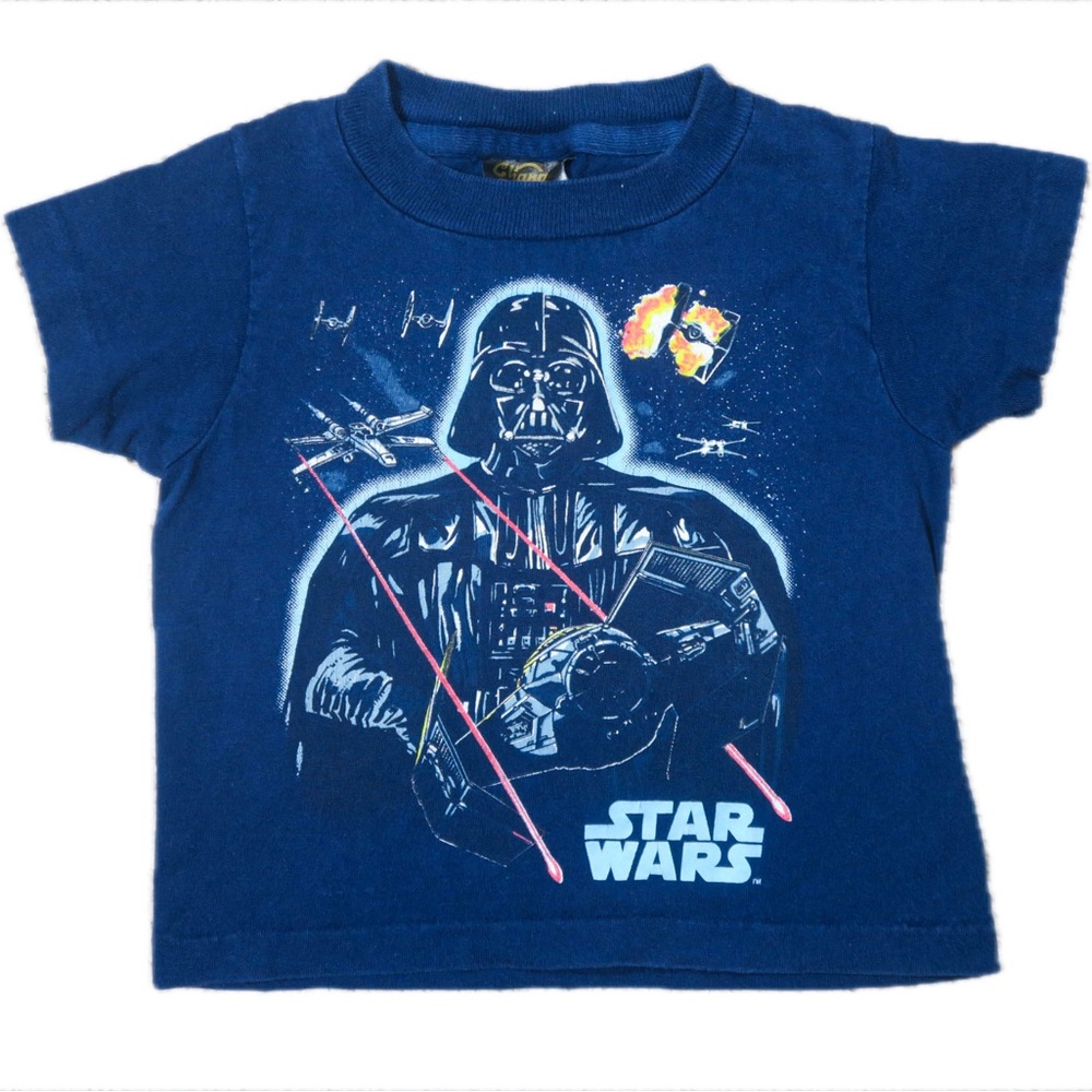 VINTAGE Star Wars Death Vader Changes Brand T Shirt Size 2T